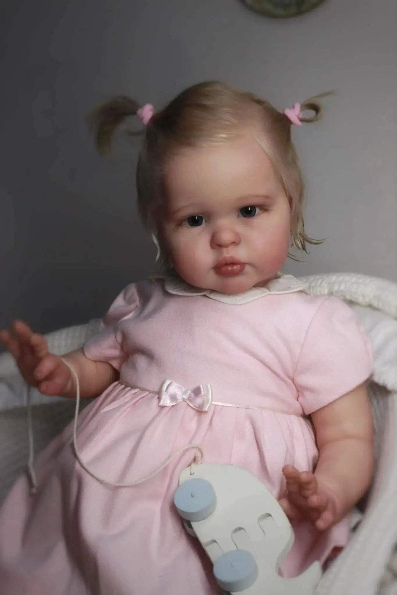 Lifelike 24 Inch Reborn Baby Doll Hand Rooted Hair CE - ToylandEU™