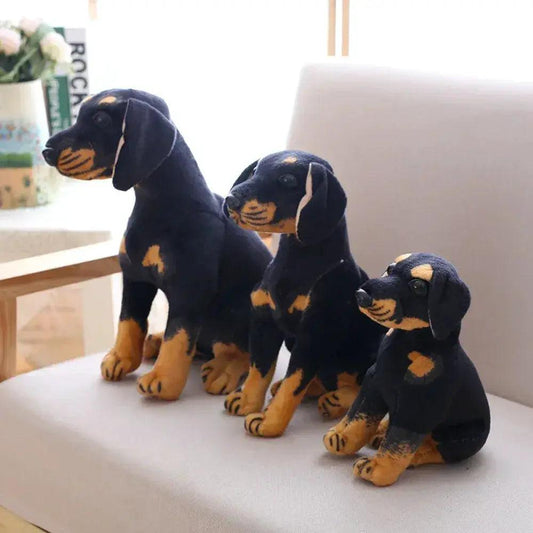 Lifelike Rottweiler Dog Plush Toy Durable For Kids Decor - ToylandEU™