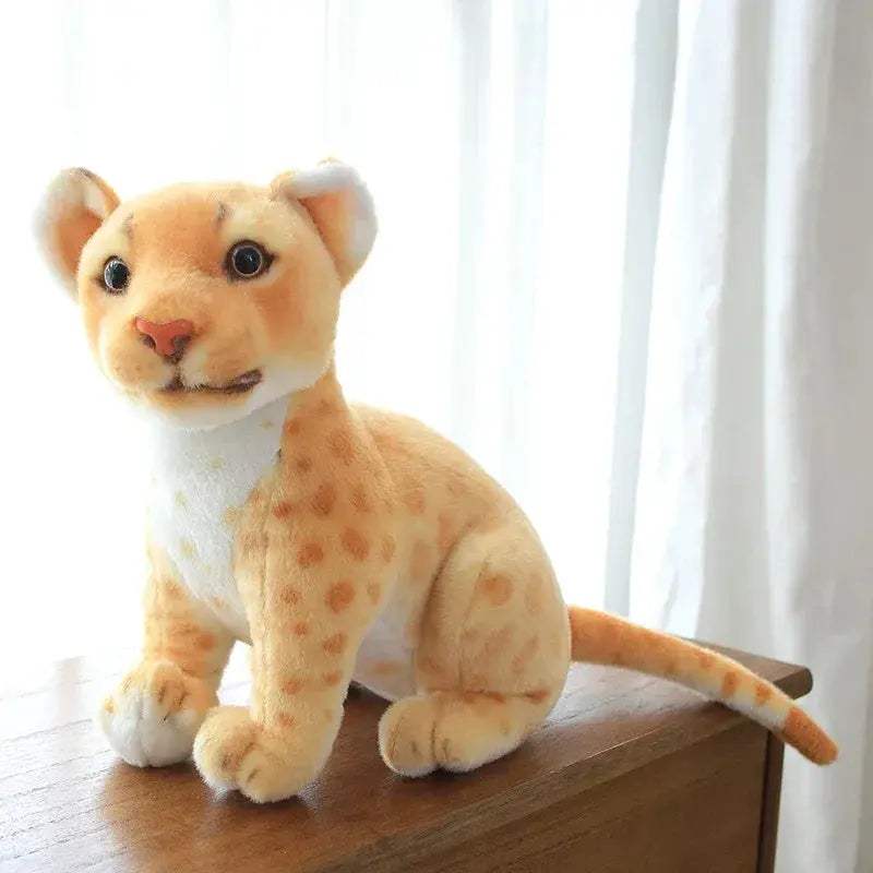 Lifelike Snow Leopard Plush Toy Gift for Room Decor - ToylandEU