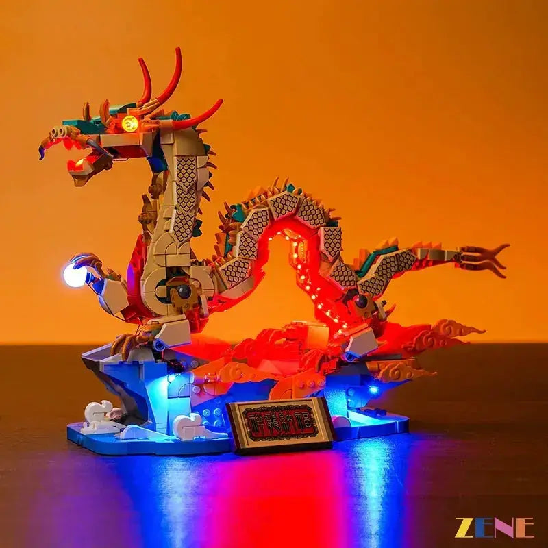 MOC Lego Light Kit for Auspicious Dragon 80112 Illumination - ToylandEU