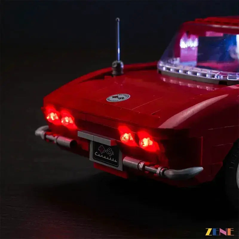 MOC LED Lighting Kit for LEGO Chevrolet Corvette 1961 Display Ready - ToylandEU