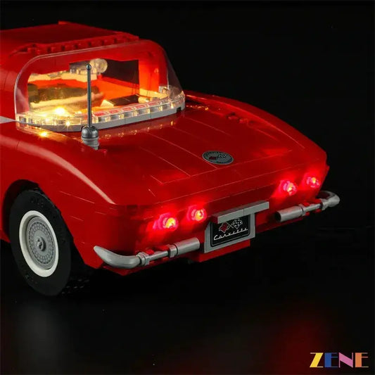 MOC Bright LED Light Kit For LEGO Chevrolet Corvette 1961 10321 - ToylandEU