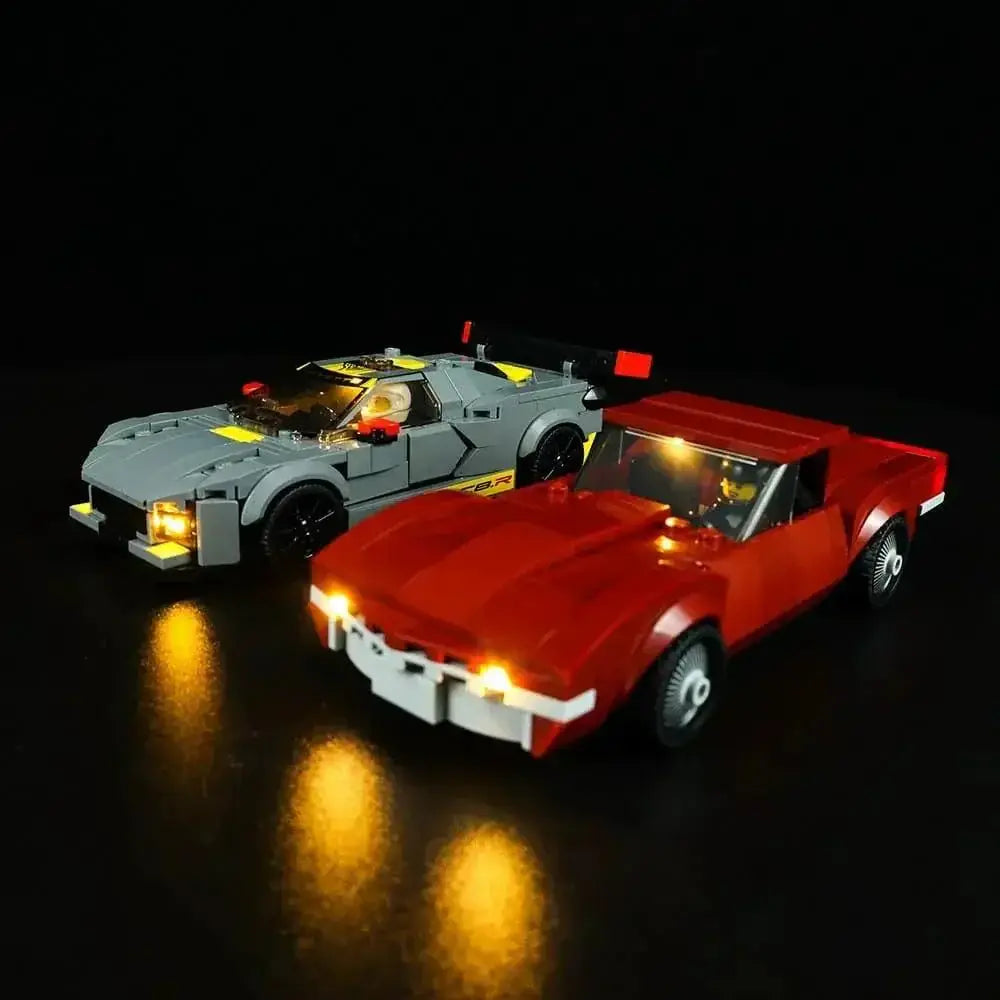MOC Lego Chevrolet Corvette Light Kit For C8R And 1968 Corvette - ToylandEU
