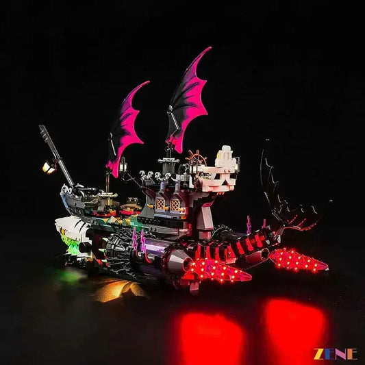 MOC LEGO DreamZzz Nightmare Shark Ship Light Kit For Easy Illumination - ToylandEU