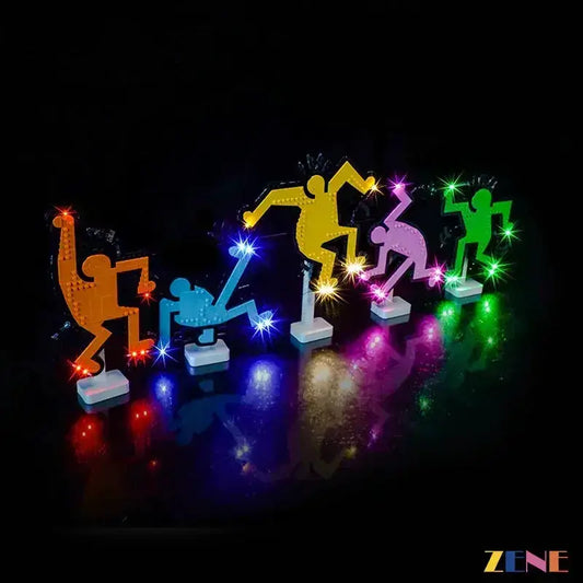 Light Kit for LEGO Dancing Figures #31216 Art Keith Haring - ToylandEU
