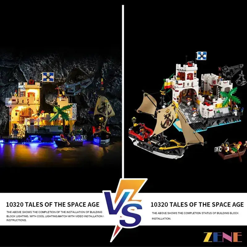 MOC LEGO Eldorado Fortress Lighting Kit for 10320 With Bright Illumination - ToylandEU
