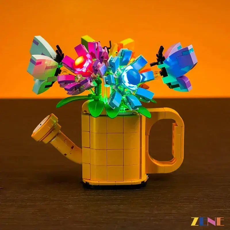 MOC LEGO Light Kit for Flowers in Watering Can Illuminates Display - ToylandEU