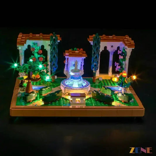 MOC LEGO Fountain Garden Light Kit With Easy Install Steps - ToylandEU