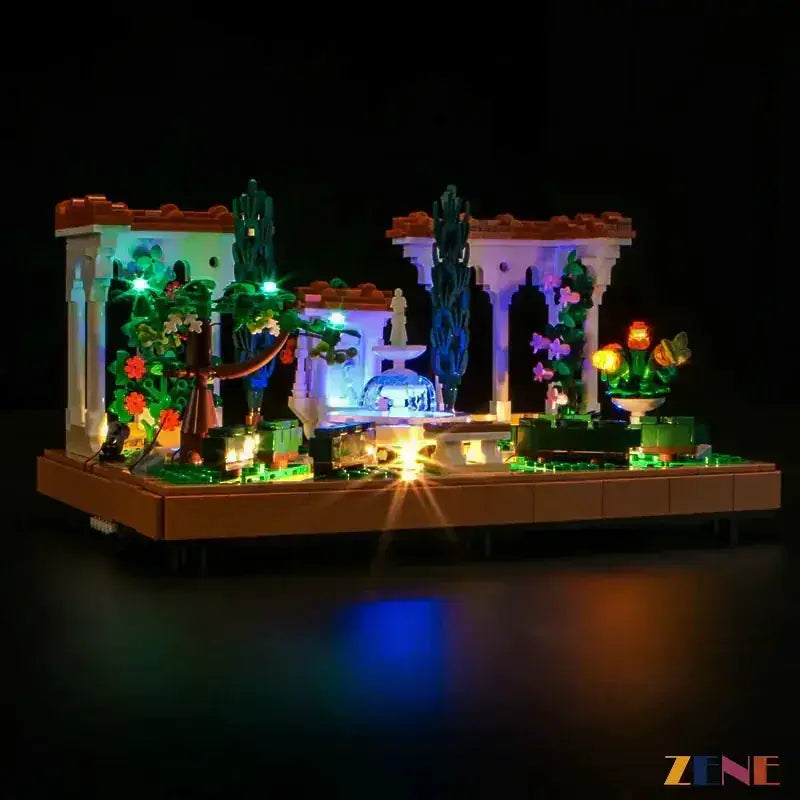 MOC LEGO Fountain Garden Light Kit With Easy Install Steps - ToylandEU