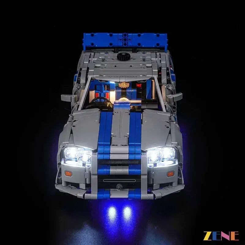 Light Kit for LEGO Furious Nissan Skyline GT-R (R34) Car #42210 - ToylandEU