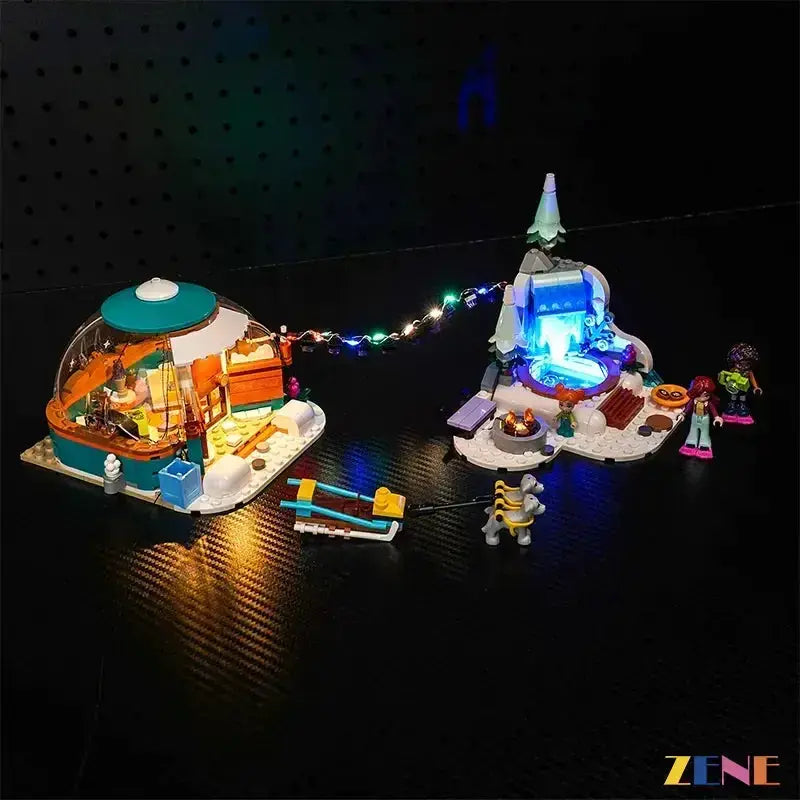 MOC LED Light Kit for LEGO Igloo Holiday Adventure 41760 Illuminates - ToylandEU