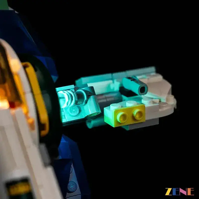 MOC LEGO Light Kit For Jango Fett Starship 75433 Illuminates Details - ToylandEU