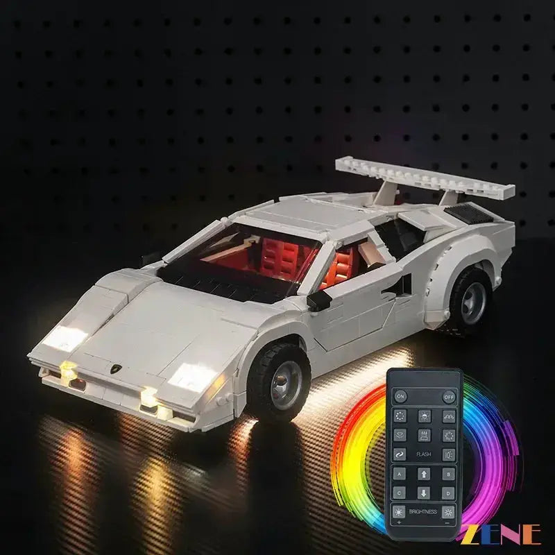 MOC LEGO Lighting Kit for Lamborghini Countach 10337 Display Ready - ToylandEU