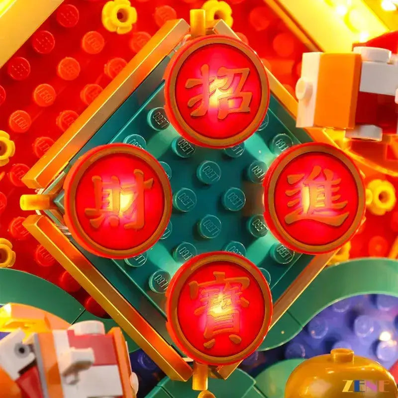 MOC Lego Lunar New Year Display Light Kit Illuminated Effects - ToylandEU