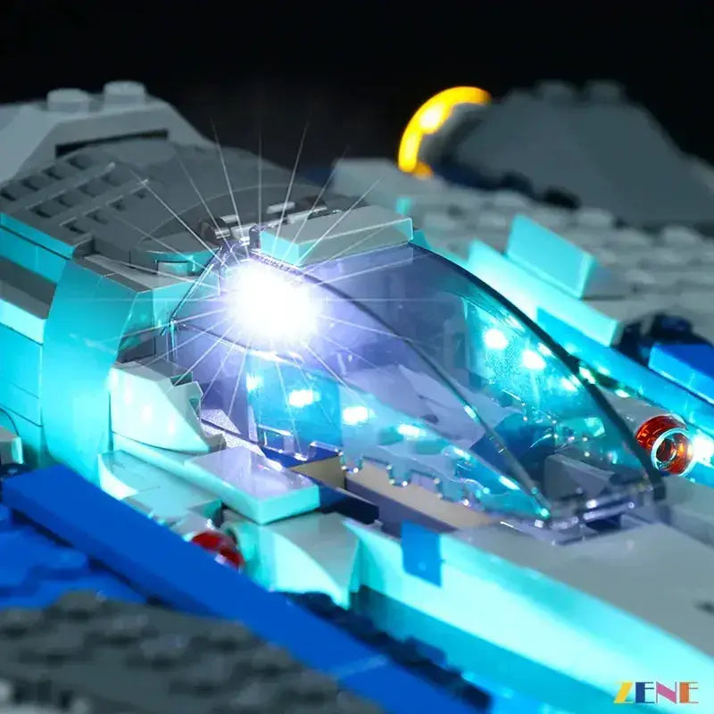 MOC LEGO Mandalorian Starfighter Light Kit Illuminates Display - ToylandEU