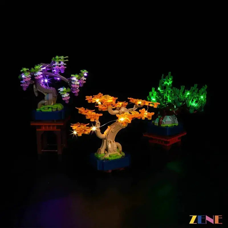 MOC LED Light Kit For LEGO Mini Bonsai Trees 10373 Illuminates - ToylandEU
