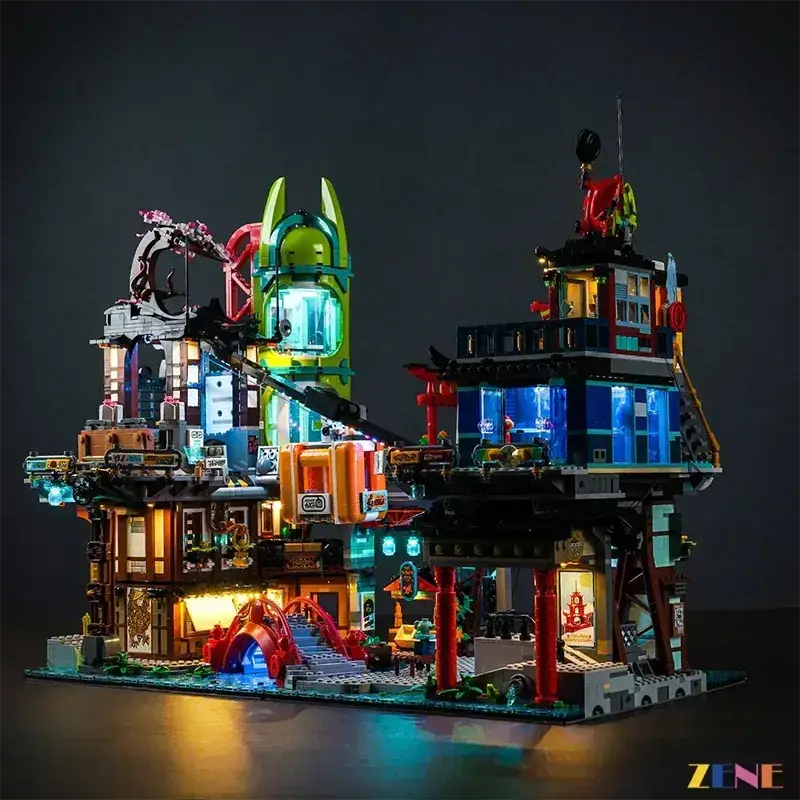 MOC LED Light Kit for LEGO NINJAGO City Markets 71799 Illuminates - ToylandEU