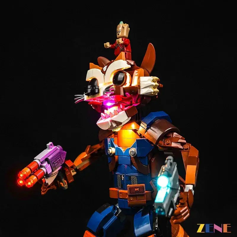 MOC Led Light Kit for Lego Rocket Baby Groot 76282 Glow - ToylandEU
