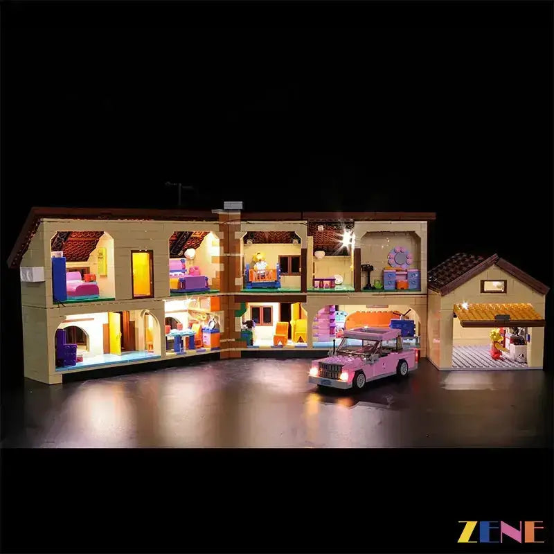 MOC LEGO Simpsons House 71006 Light Kit Illumination With LED Lighting - ToylandEU