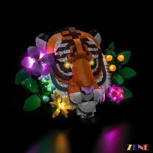MOC Lego Tiger Light Kit Enhances Details With LED Glow - ToylandEU