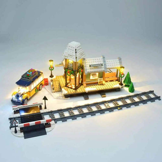 MOC Easy Install LEGO Light Kit For Winter Village Station - ToylandEU