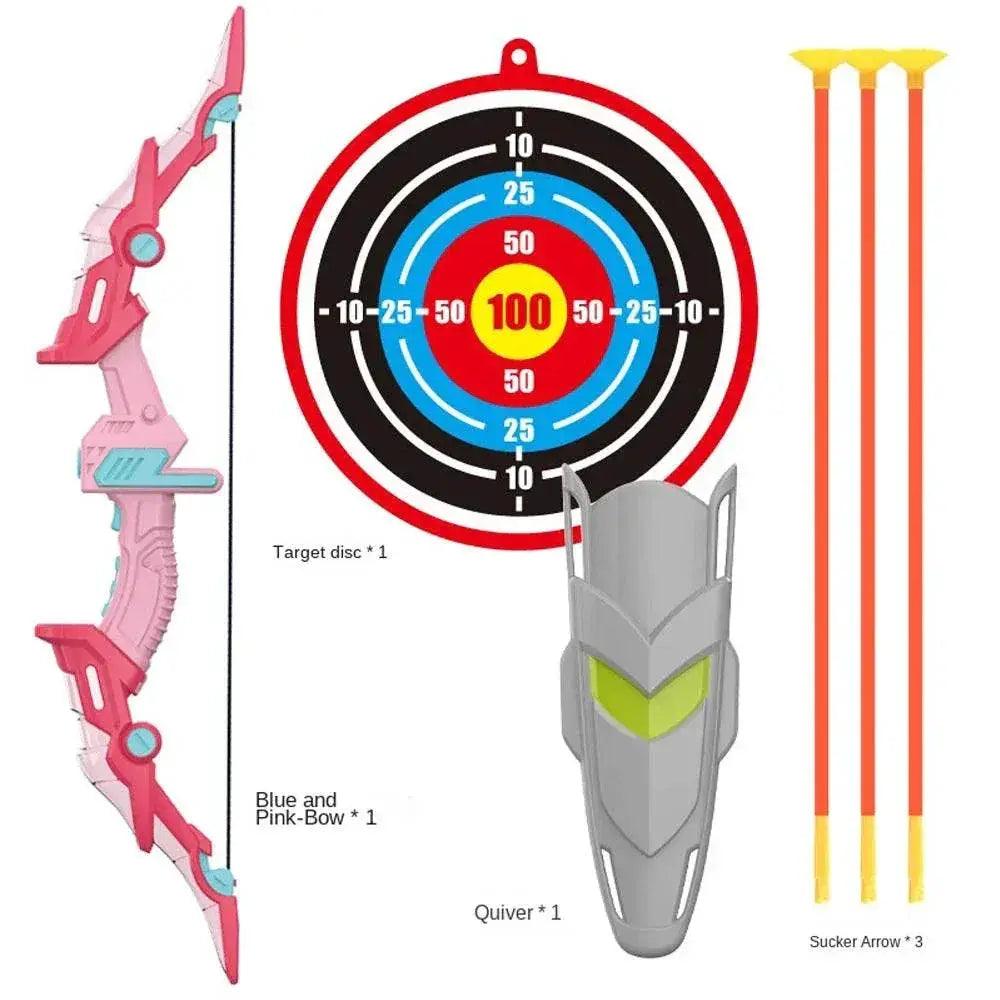 Light Up Archery Toy Kids Bow and Arrow Set Outdoor Fun - ToylandEU™