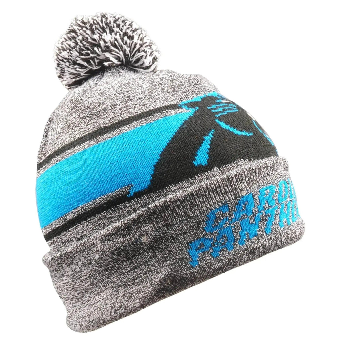 Carolina Panthers Gray Stripe Beanie Light Up Knit Hat - ToylandEU™