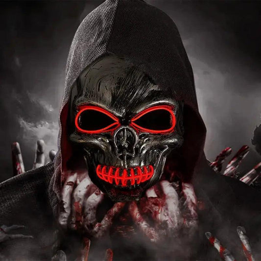 Light Up Skull Mask Halloween Mask LED Glow - ToylandEU™