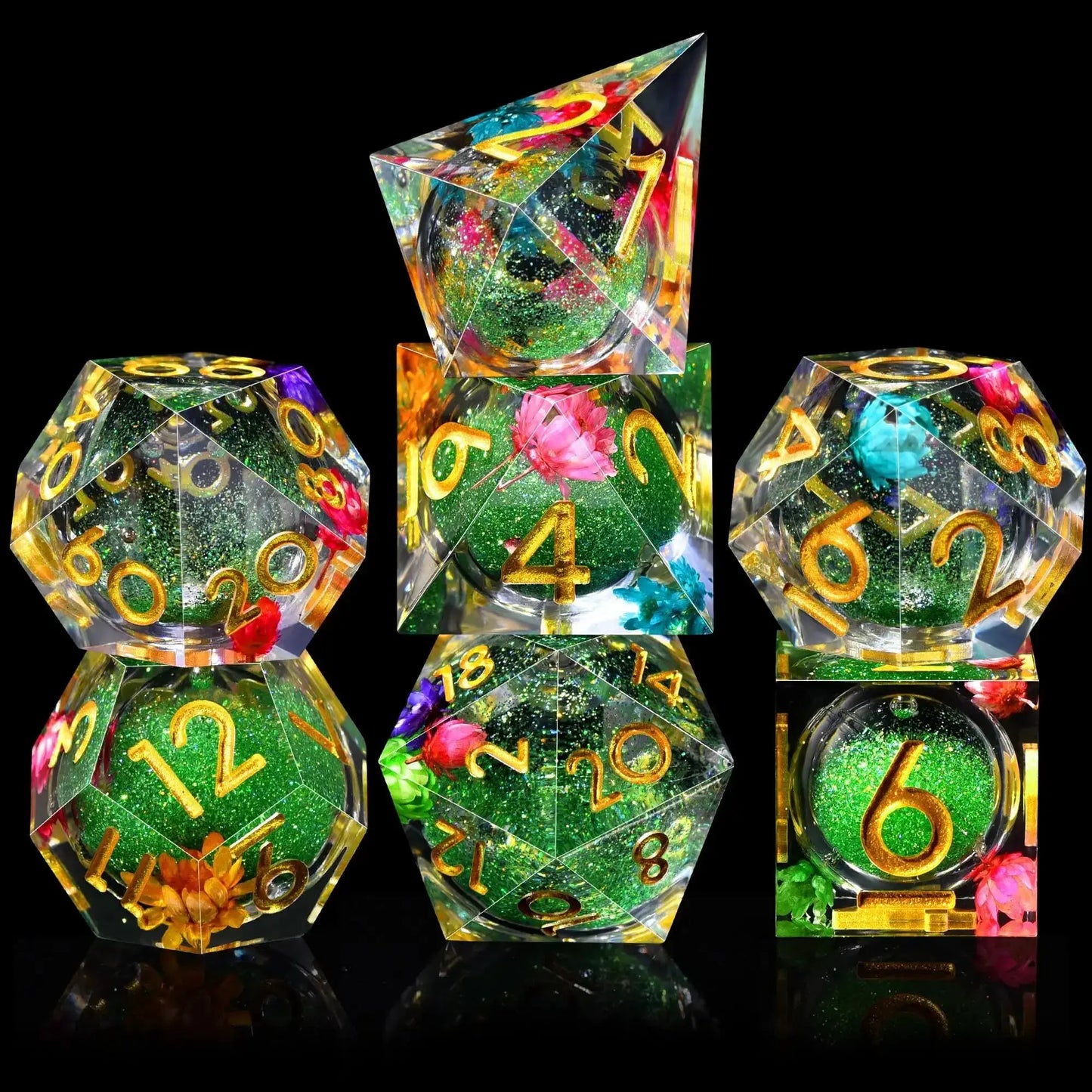 Liquid Resin Dice Set With Sharp Edges For RPG Play - ToylandEU