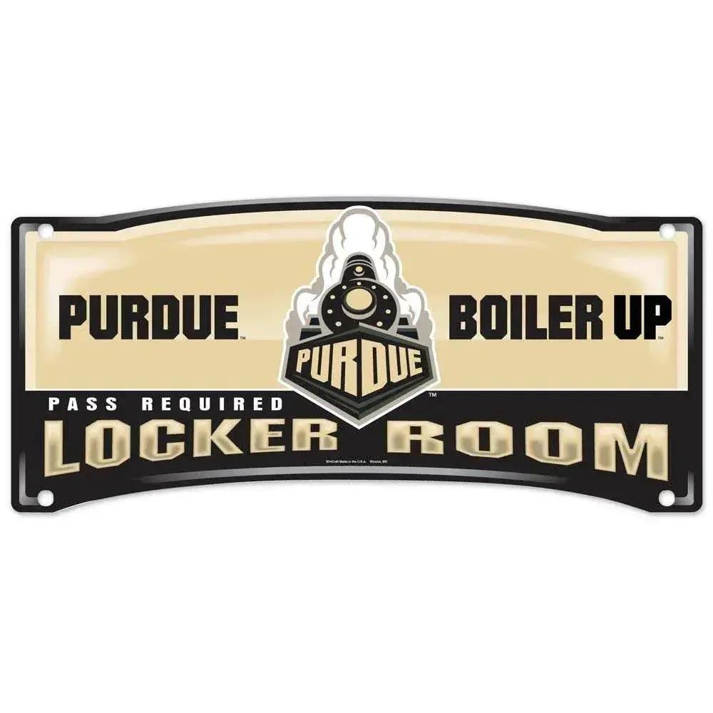 Purdue Boilermakers Sign 8x19 Plastic Locker Room Style - ToylandEU™