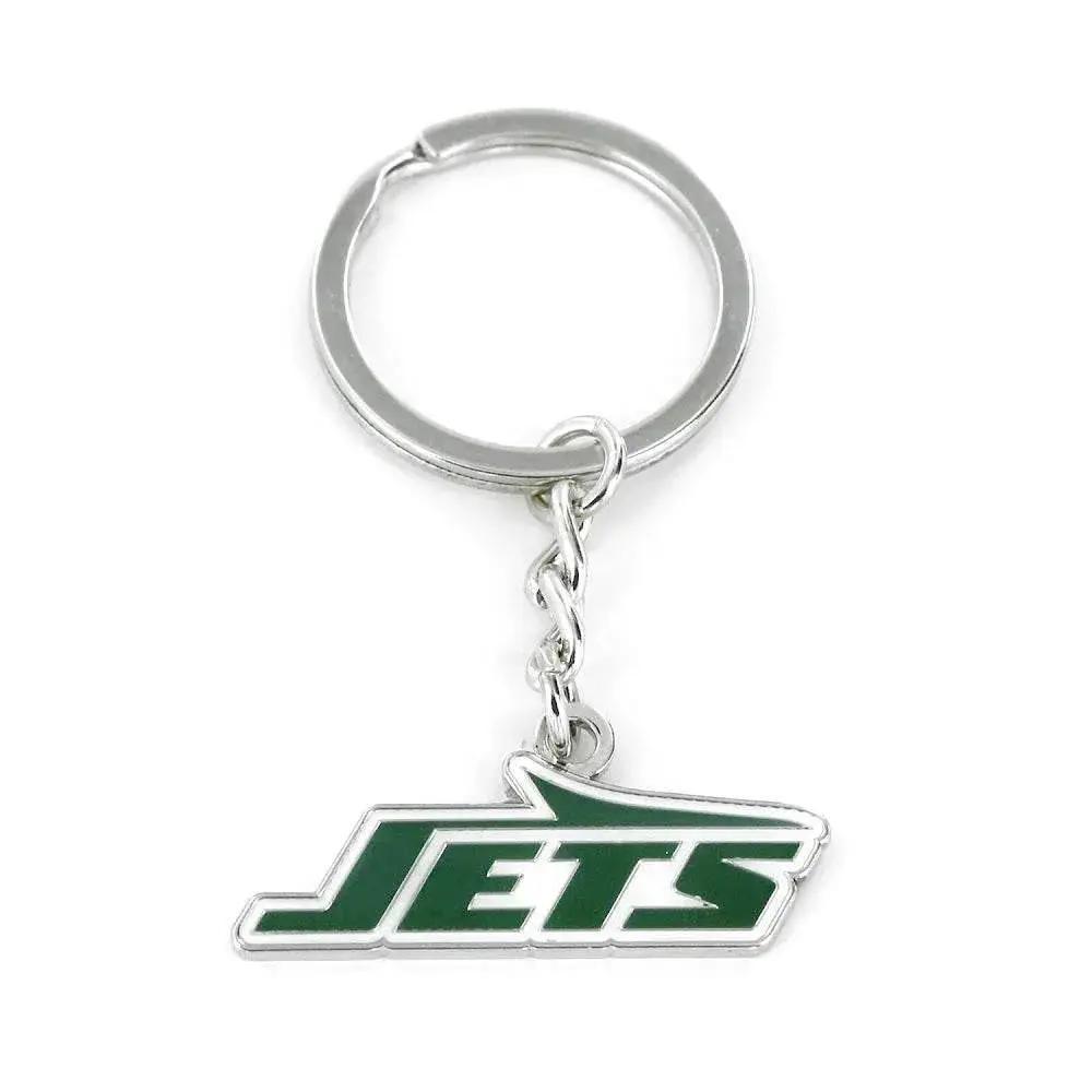 New York Jets Logo Keychain Durable Metal Split Ring - ToylandEU™