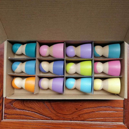 Creative Montessori Wooden Arch Bridge Blocks Set - 100 Pieces for Kids - ToylandEU