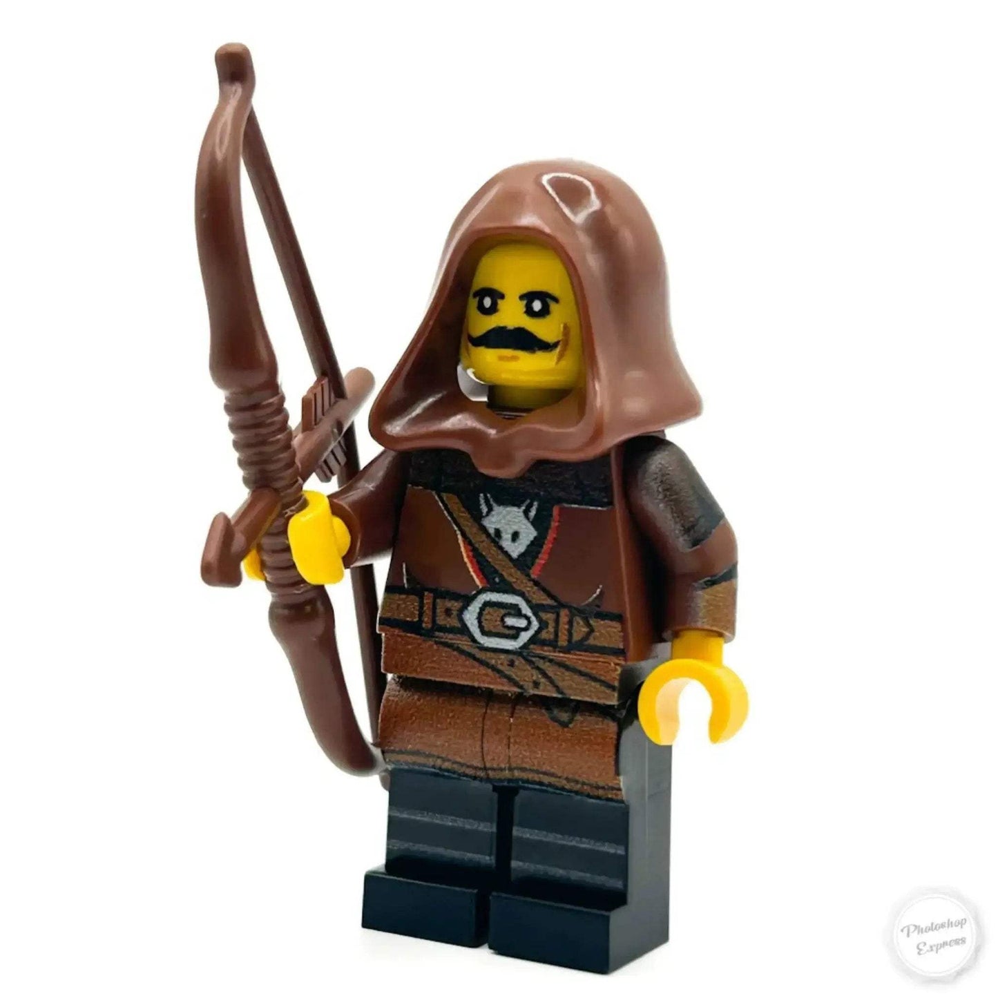 Custom LEGO Figure Longbow Archer Wolfpack Castle Built From Authentic LEGO Parts - ToylandEU