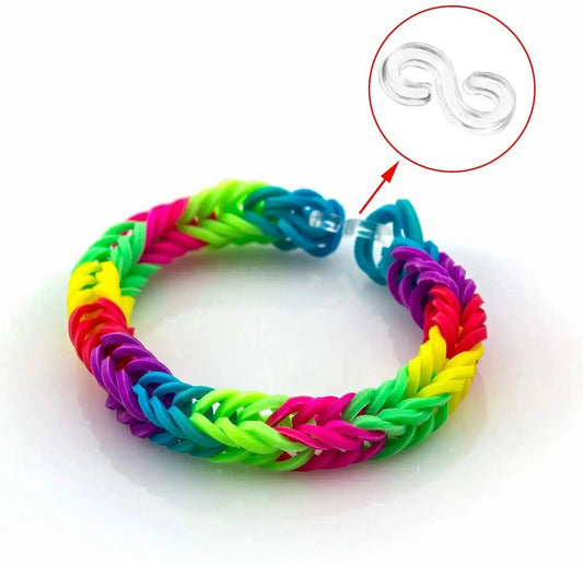 Loom Band Clips S Shape Connectors For DIY Bracelets - ToylandEU™