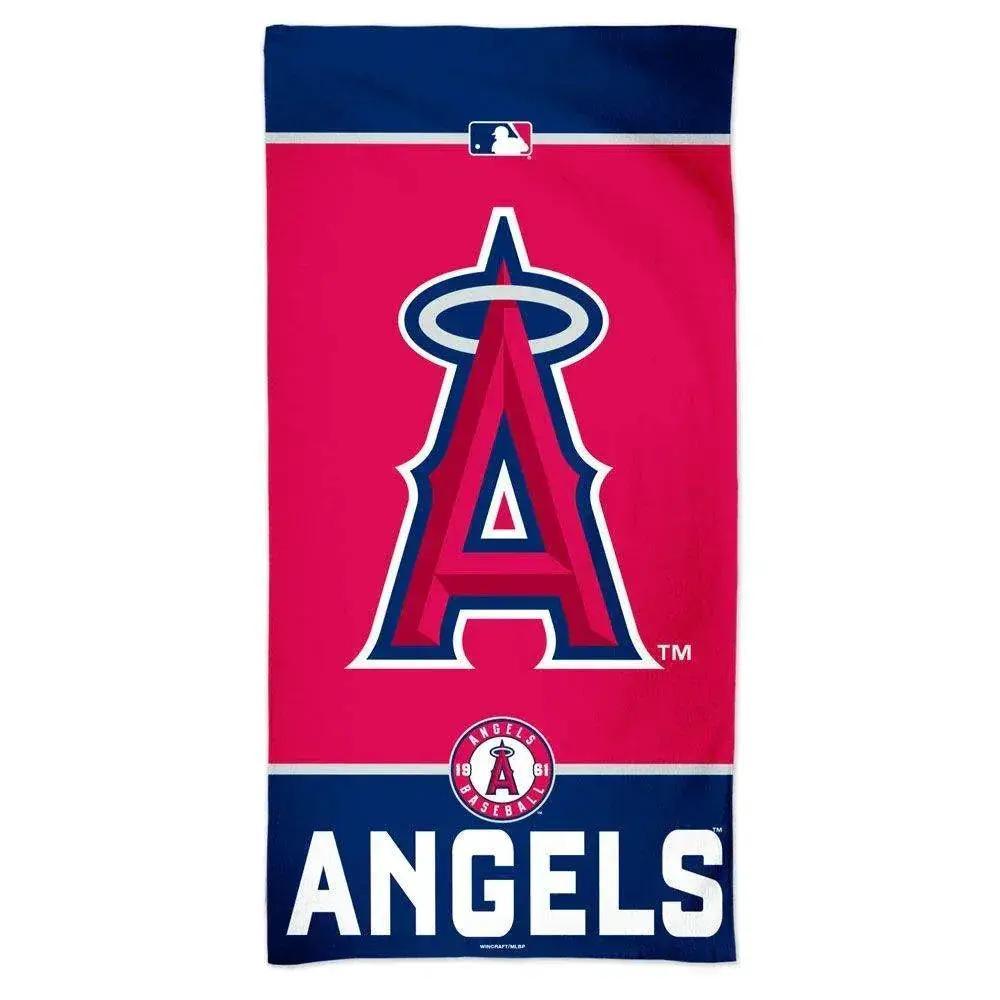 Los Angeles Angels Beach Towel 30x60 Cotton Velour Front - ToylandEU™
