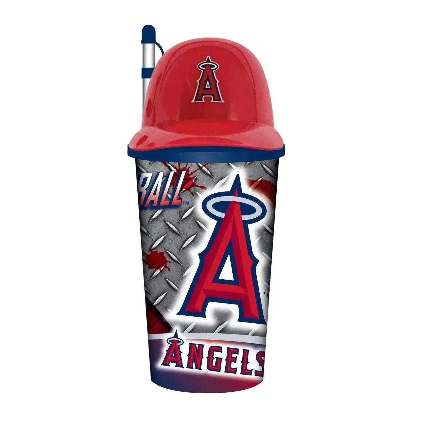 Los Angeles Angels Helmet Cup 32 Oz Plastic With Straw - ToylandEU™