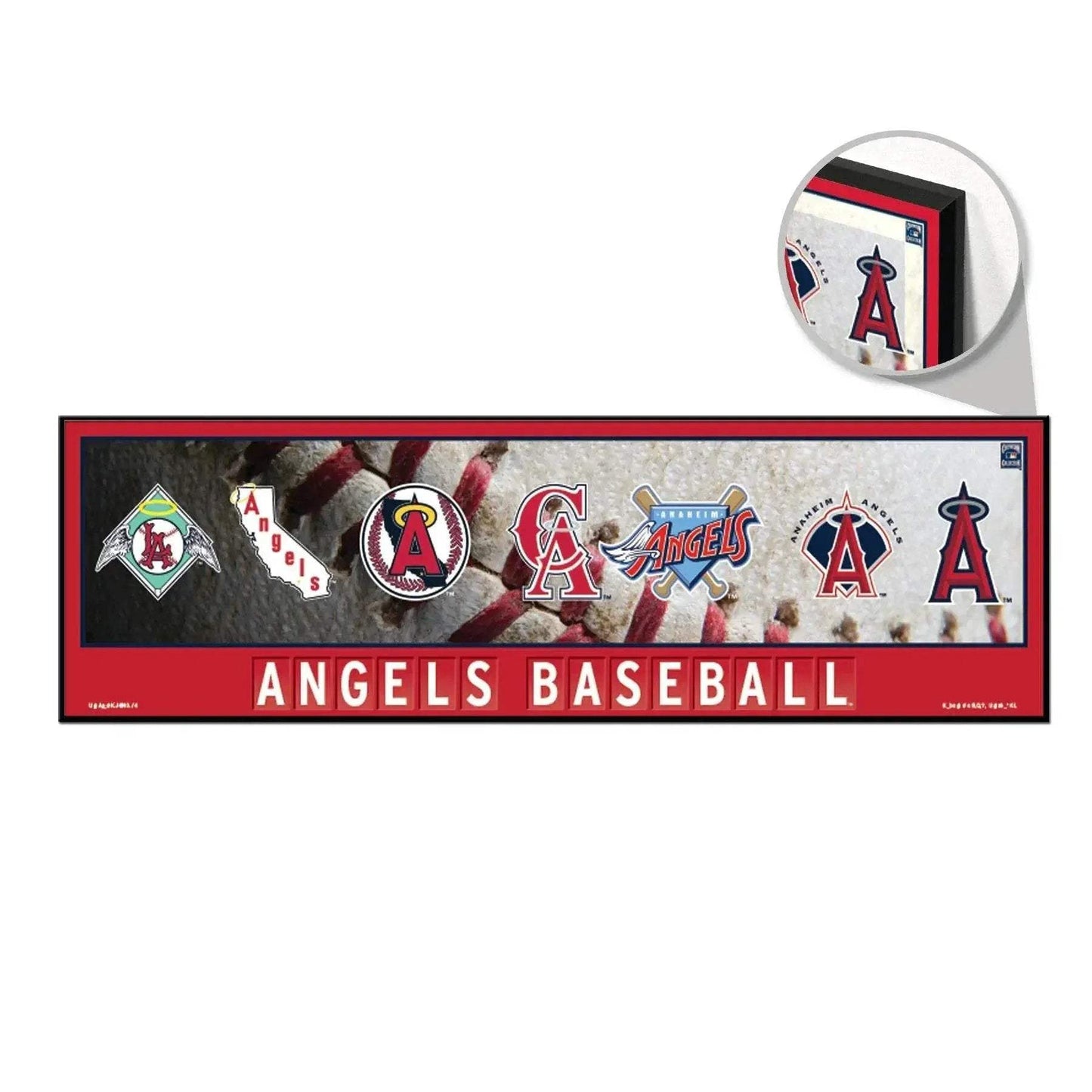 Los Angeles Angels Wood Sign 9x30 Evolution Wall Art - ToylandEU™