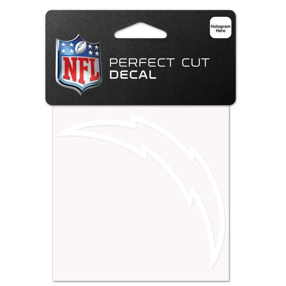 Los Angeles Chargers 4x4 White Vinyl Decal Perfect Cut - ToylandEU™