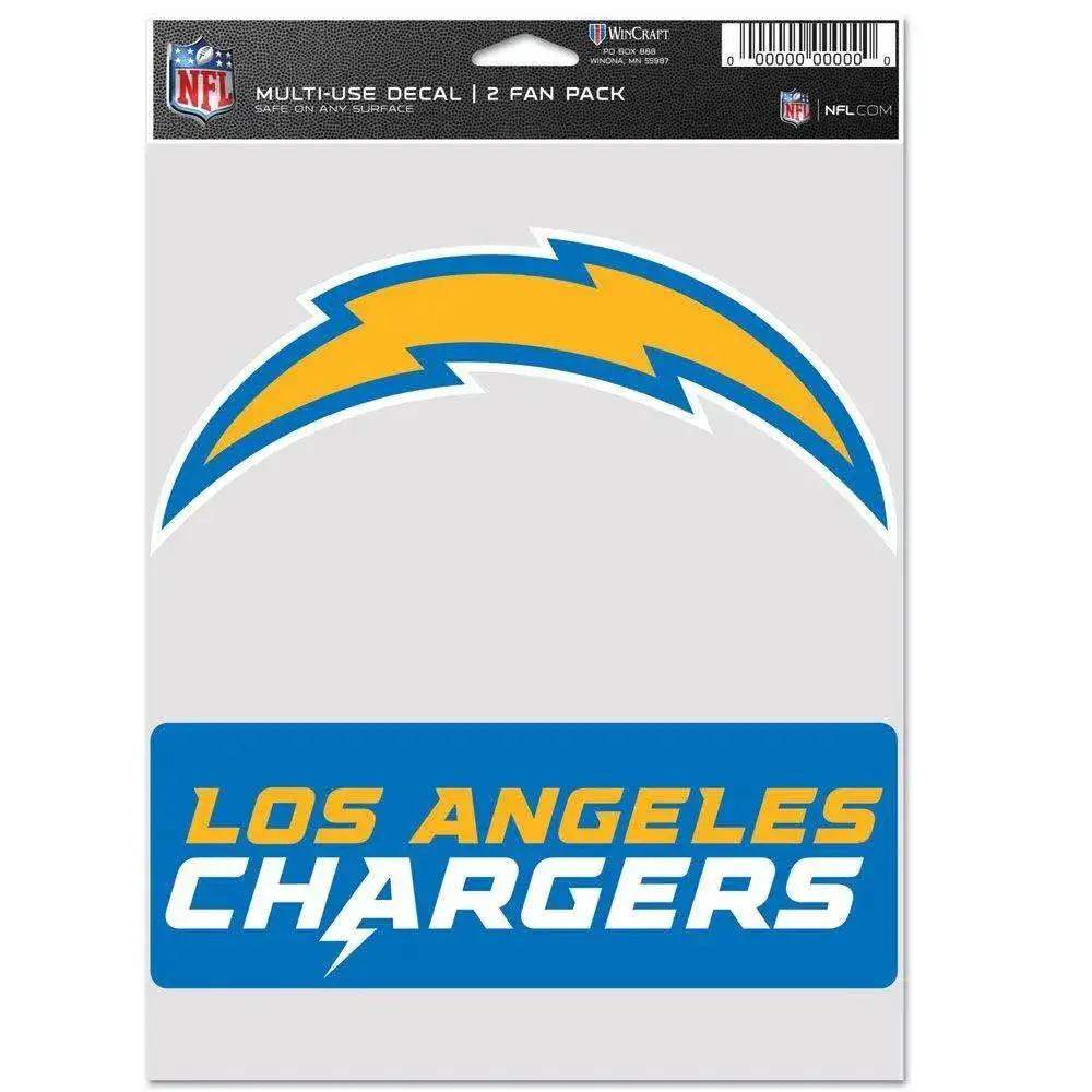Los Angeles Chargers Decal Fan Pack Two Pack Multi Use - ToylandEU™