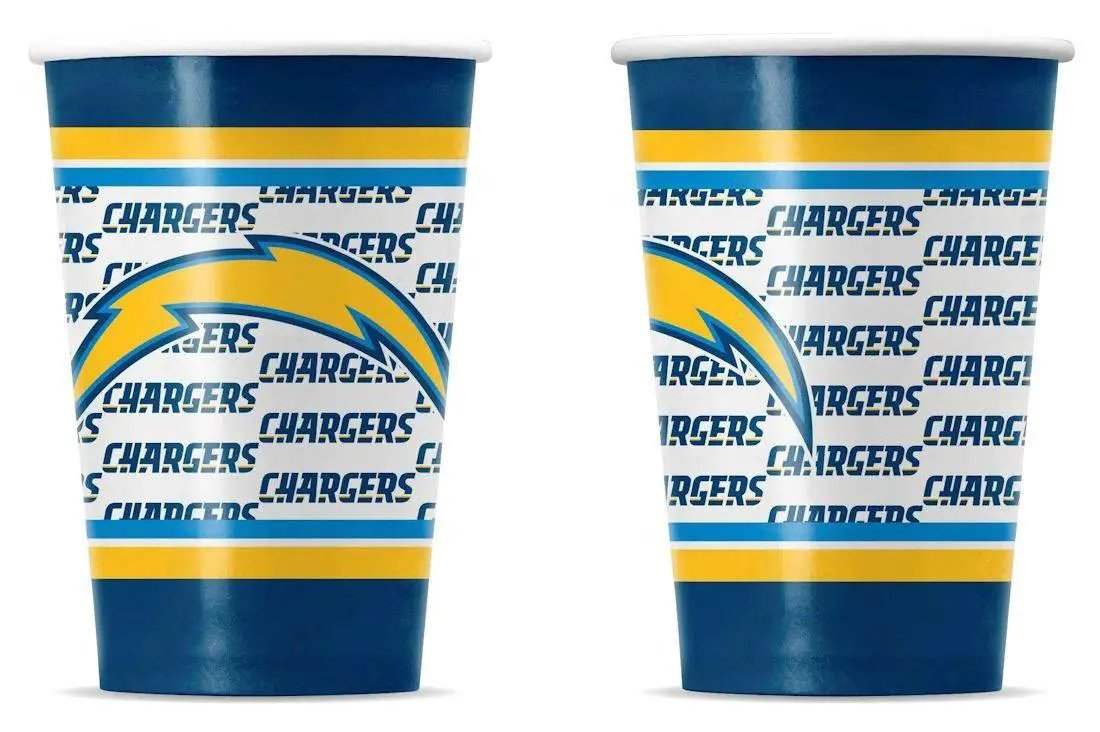 Los Angeles Chargers Disposable Paper Cups - ToylandEU
