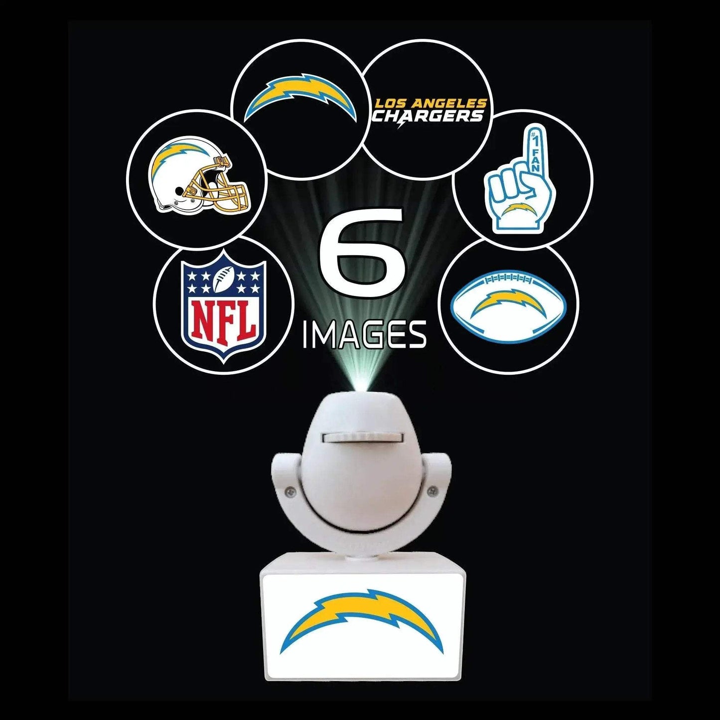 Los Angeles Chargers LED Spotlight Projector Mini Portable - ToylandEU™