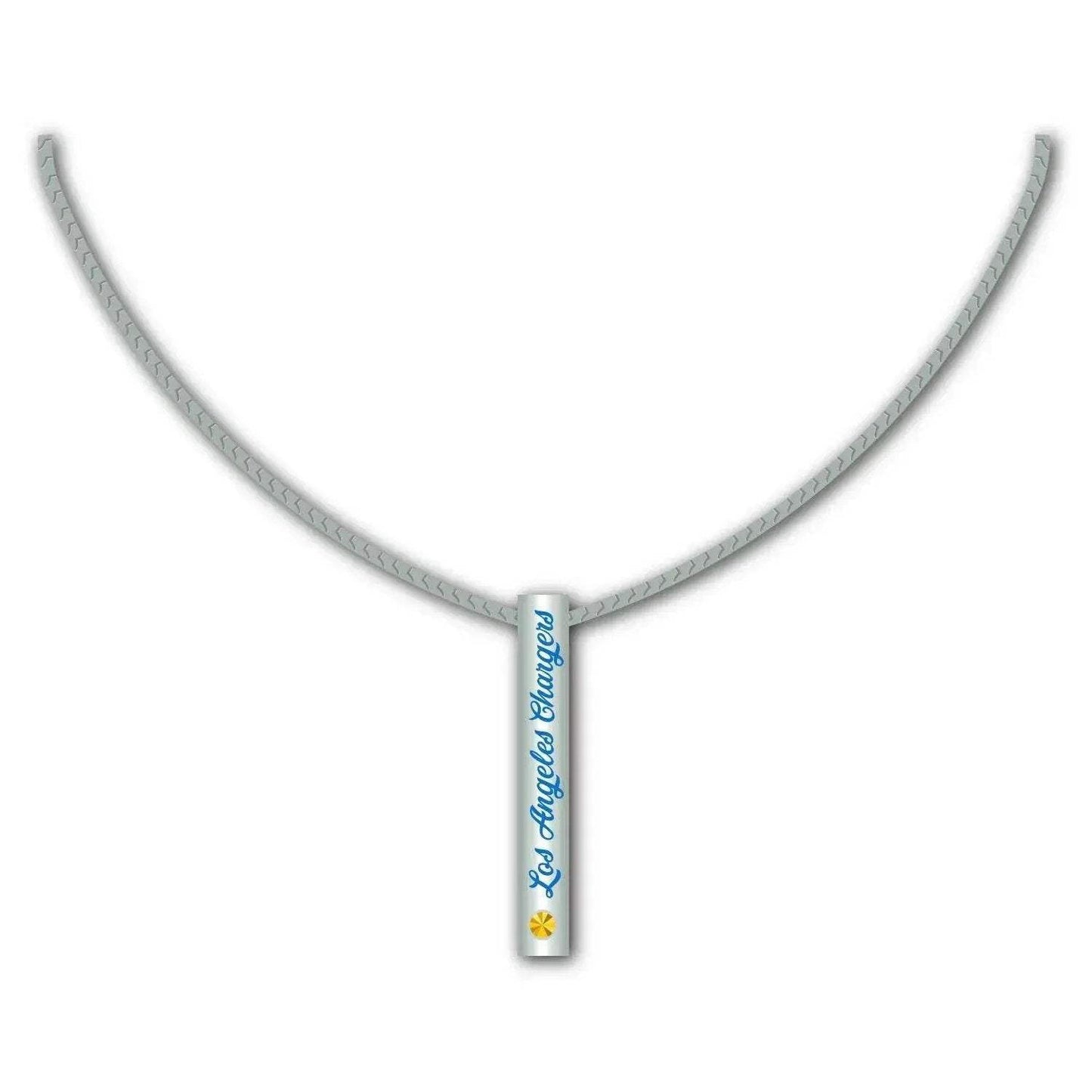 Los Angeles Chargers Necklace Sterling Silver Bar Pendant - ToylandEU™