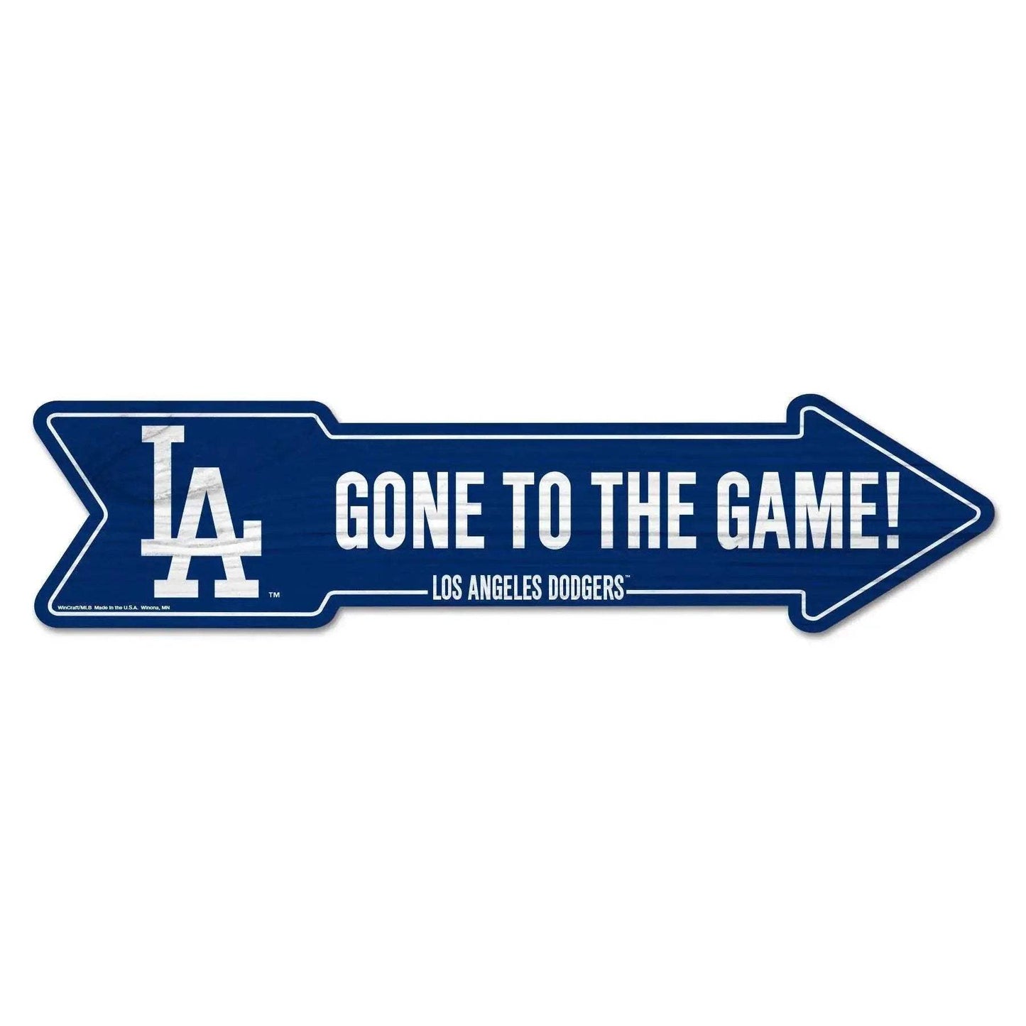 Los Angeles Dodgers Wood Arrow Sign 6x24 Inches Decor - ToylandEU™