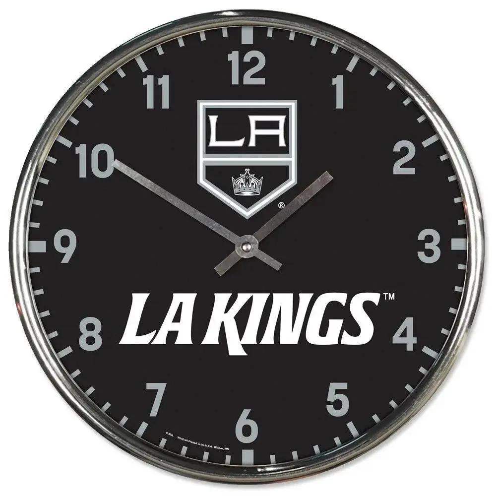 Los Angeles Kings Round Chrome Wall Clock 12 Inch Decor - ToylandEU™
