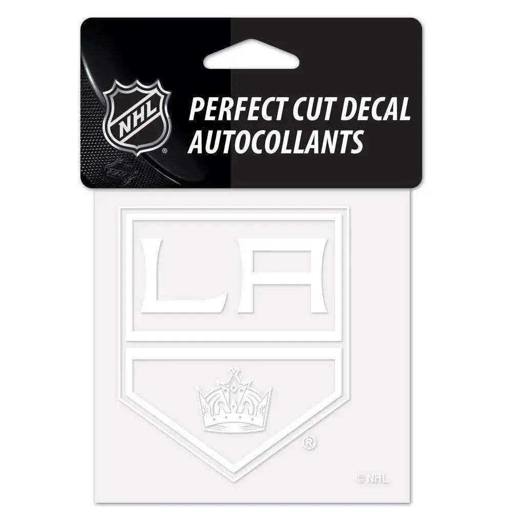 Los Angeles Kings White 4x4 Perfect Cut Decal Vinyl Sticker - ToylandEU™