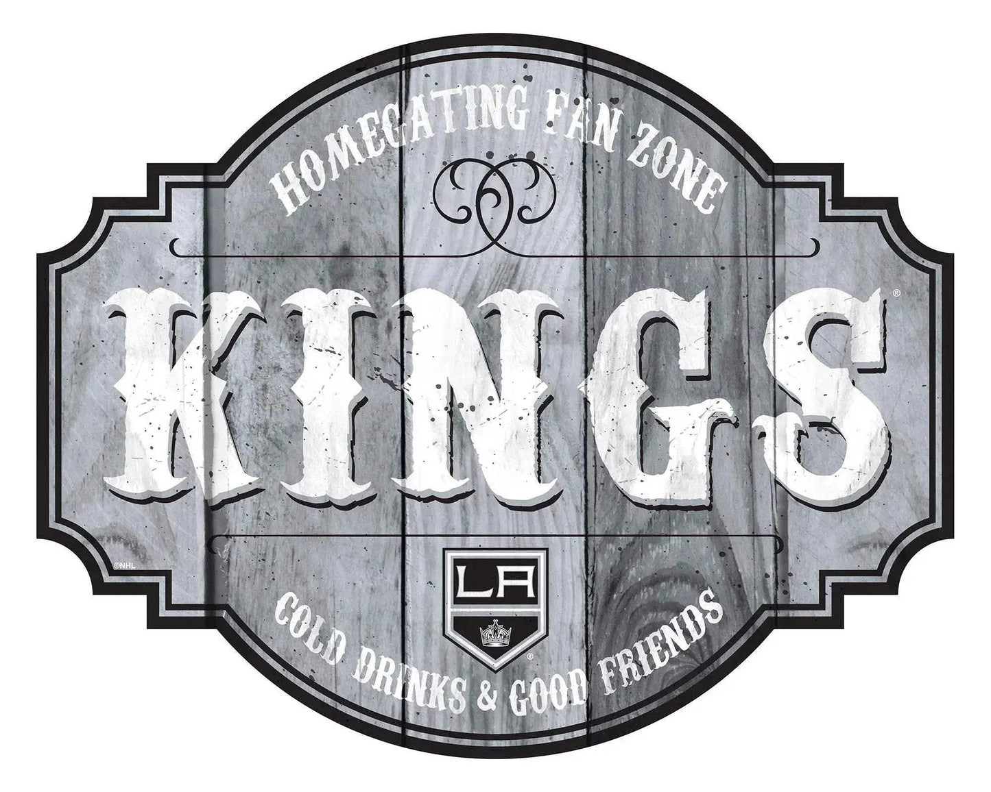 Los Angeles Kings Wood Sign 12 Inch Homegating Tavern - ToylandEU™