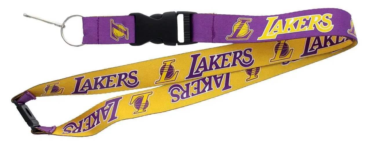 Los Angeles Lakers Reversible Lanyard With Key Ring Clip - ToylandEU™