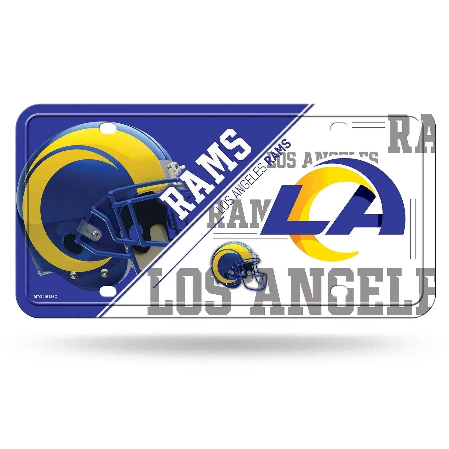 Los Angeles Rams Aluminum License Plate Officially Licensed - ToylandEU™