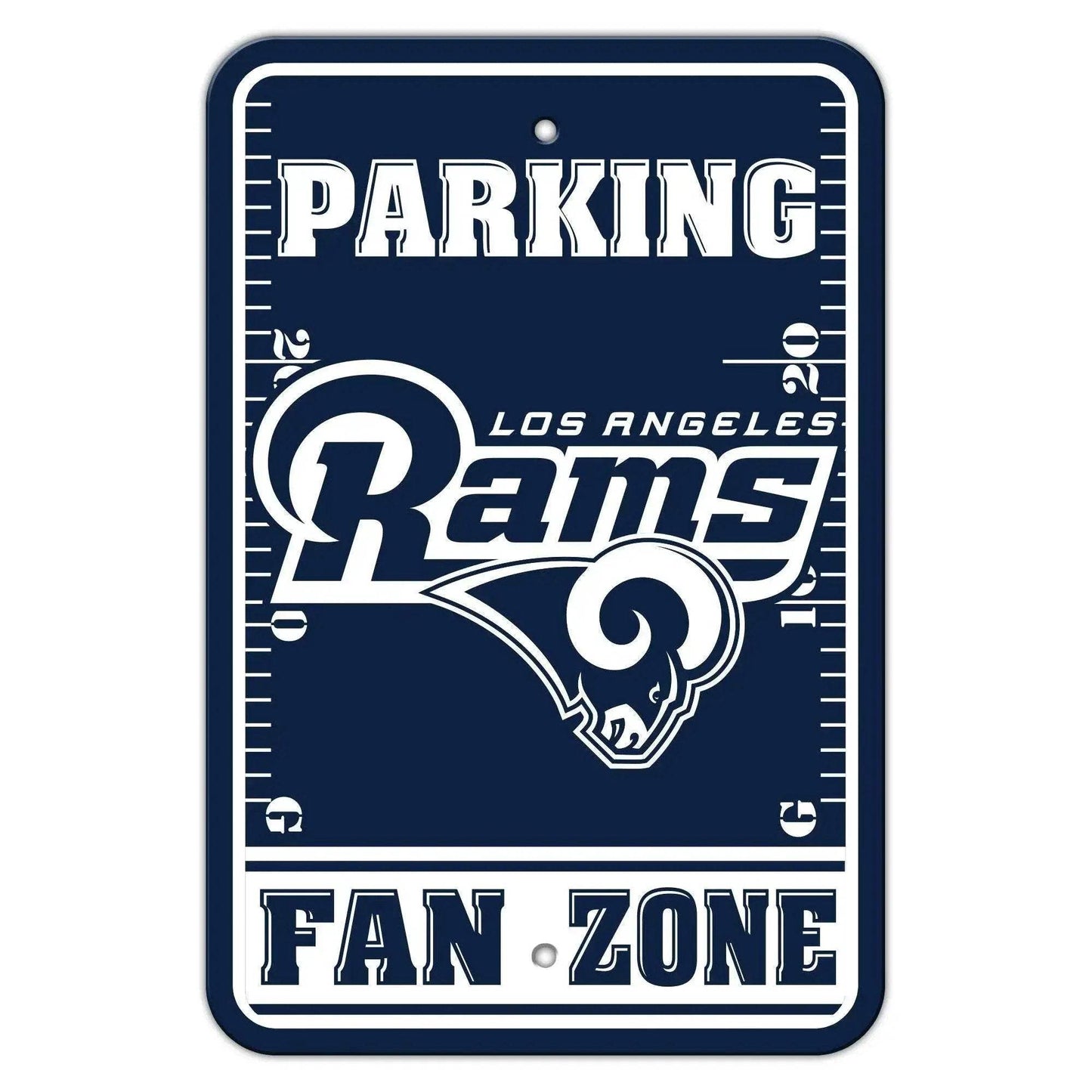 Los Angeles Rams Fan Zone Parking Sign 12x18 Plastic - ToylandEU™
