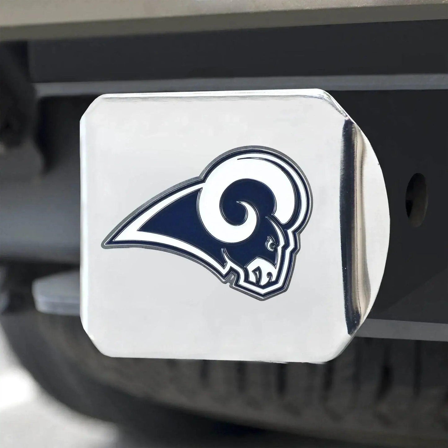 Los Angeles Rams Hitch Cover Color Emblem On Chrome - ToylandEU™
